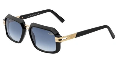 Pre-owned Cazal 6004-3 Shiny Black Gold/grey (001) Sunglasses In Gray