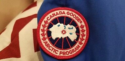 Pre-owned Canada Goose Latest Concept Grey Label  Pbi Chilliwack Large Parka In Royal Blue (polar Bear Limited Edition) Pbi