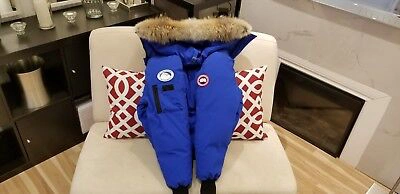 Pre-owned Canada Goose Latest Concept Grey Label  Pbi Chilliwack Large Parka In Royal Blue (polar Bear Limited Edition) Pbi