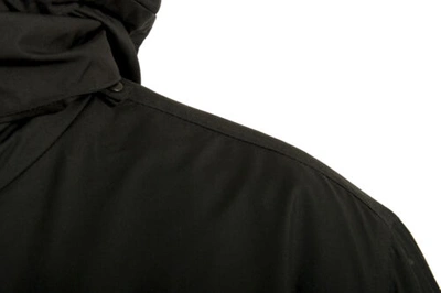 Pre-owned Scuderia Ferrari Men's "tech Twill 2 In 1" Black Hooded Down Parka Jacket