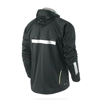 Pre-owned Nike Men's Vapor 5 Storm Fit Flash 3m Running Jacket Top 465389 010 Original ... In Black