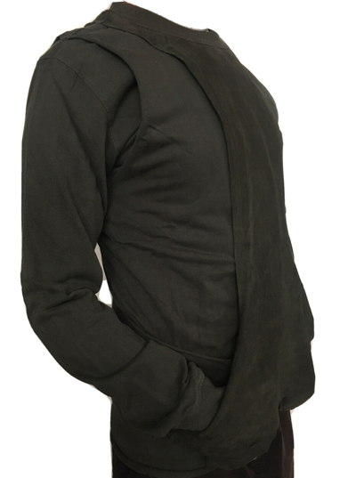Pre-owned Rick Owens Unisex Slab By  Wje1002 Dark Gray Leather Sweater
