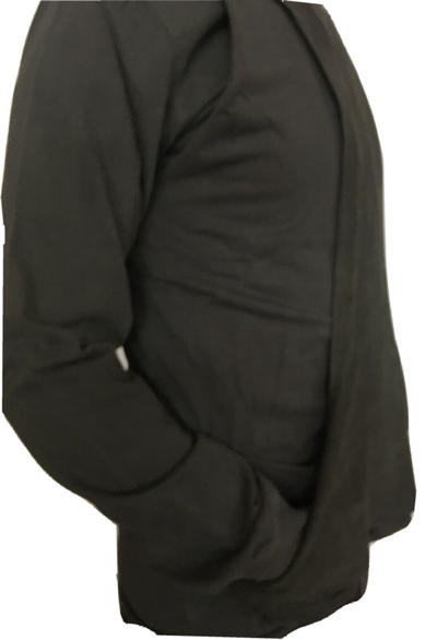 Pre-owned Rick Owens Unisex Slab By  Wje1002 Dark Gray Leather Sweater