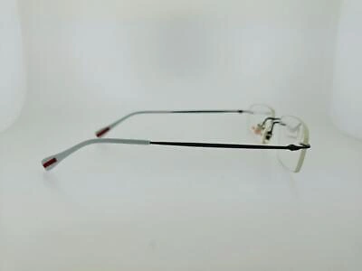 Pre-owned Prada Ps 54ev Acc1o1 53mm Rimless Frame With Clear Demo Lenses