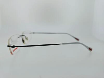 Pre-owned Prada Ps 54ev Acc1o1 53mm Rimless Frame With Clear Demo Lenses