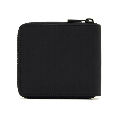 Pre-owned Montblanc Extreme 2.0 Leather Zip Around Card Holder Case Coin Wallet Purse Men In Black