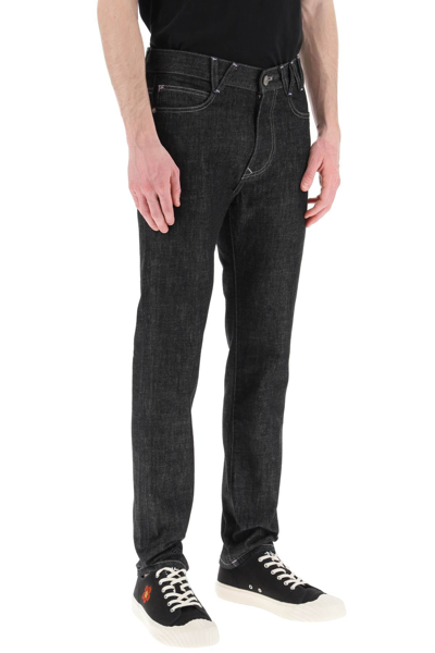 Shop Vivienne Westwood Organic Cotton Jeans Men In Black