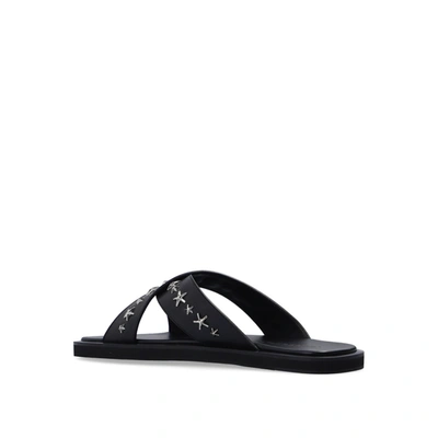 Shop Jimmy Choo Palmo Leather Sandals