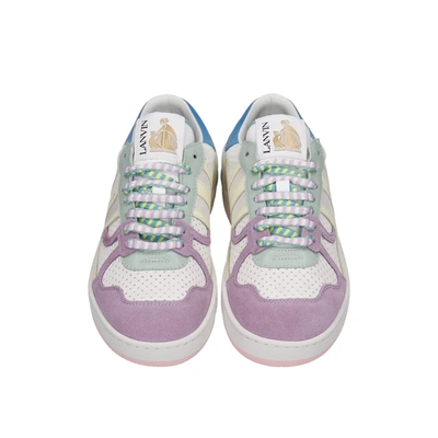 Shop Lanvin Clay Leather Sneakers