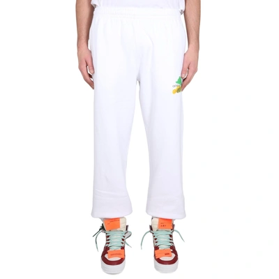 Shop Off-white Off White Off White Cotton Logo Sweatpants