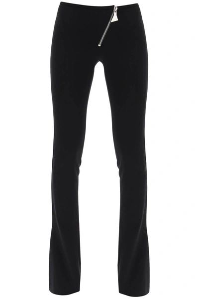 Shop Attico The  Bootcut Pants With Slanted Zipper