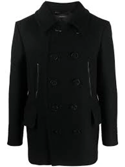 Shop Tom Ford Double Breasted Peacoat