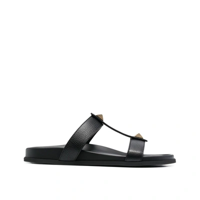 Shop Valentino Garavani  Garavani Roman Stud Slide Sandals