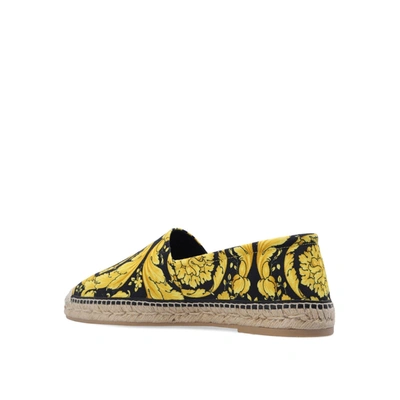 Shop Versace Barocco Printed Espadrillas