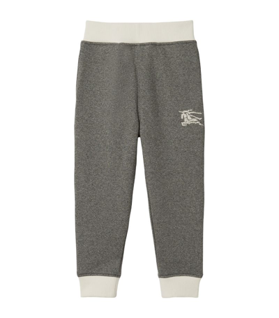 Shop Burberry Kids Ekd Sweatpants (3-14 Years) In Grey