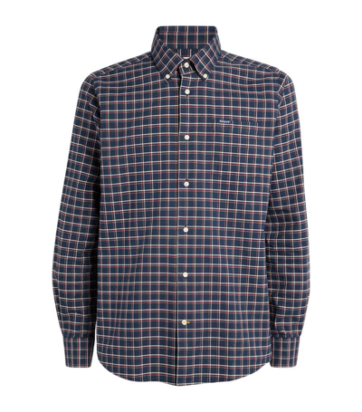 Shop Barbour Check Harthope Shirt In Navy