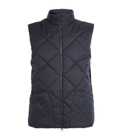 Shop Barbour Quilted Lindale Gilet In Navy
