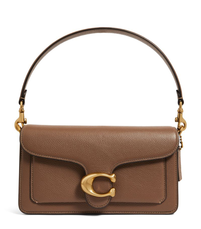 Shop Coach Pebbled Leather Tabby Shoulder Bag In Neutral