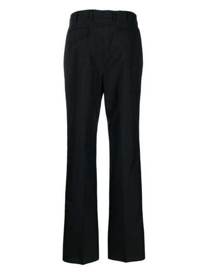 Shop Gabriele Pasini Wool Blend Trousers In Black