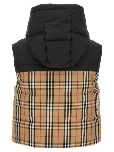 Shop Burberry 'coles' Reversible Vest In Multicolor