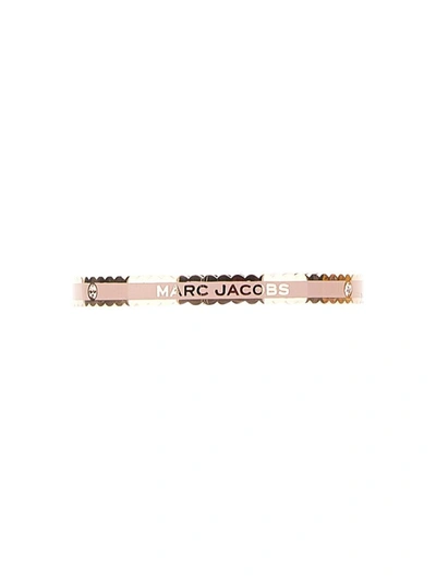 Shop Marc Jacobs Logo Bracelet In Beige