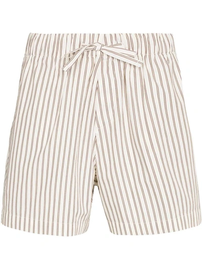 Shop Tekla Cotton Poplin - Pyjamas Shorts Clothing In Hopper Stripes