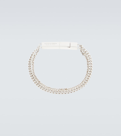 Shop Bottega Veneta Silver Chain Bracelet