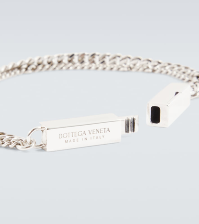 Shop Bottega Veneta Silver Chain Bracelet