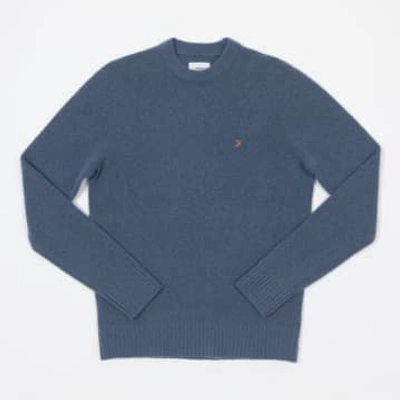 Shop Farah Spero Knit Sweatshirt In Blue