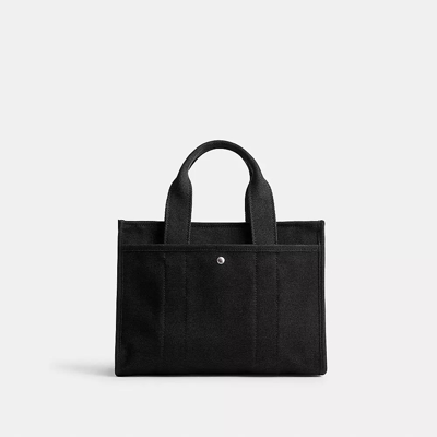 Coach Field Logo-appliqué Tote Bag In Black
