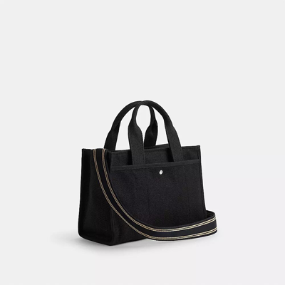 Coach Field Logo-appliqué Tote Bag In Black