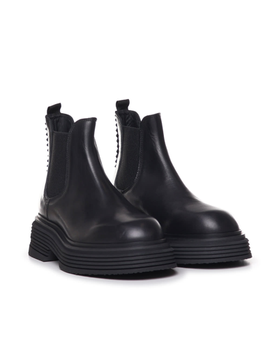 Shop The Antipode Leather Beatles Boots In Black