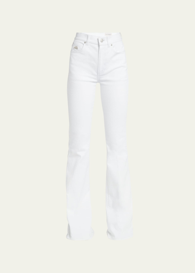 Shop Alexander Mcqueen Bootcut Denim Trousers In White
