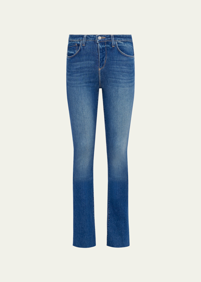 Shop L Agence Ruth High-rise Straight Jeans In Woodbridge