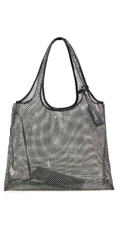 3.1 Phillip Lim Fine Crystal Mesh Market Tote Black One Size In Black