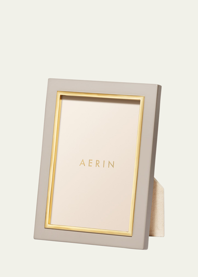 Shop Aerin Varda Lacquer Photo Frame, French Blue - 4x6 In Taupe