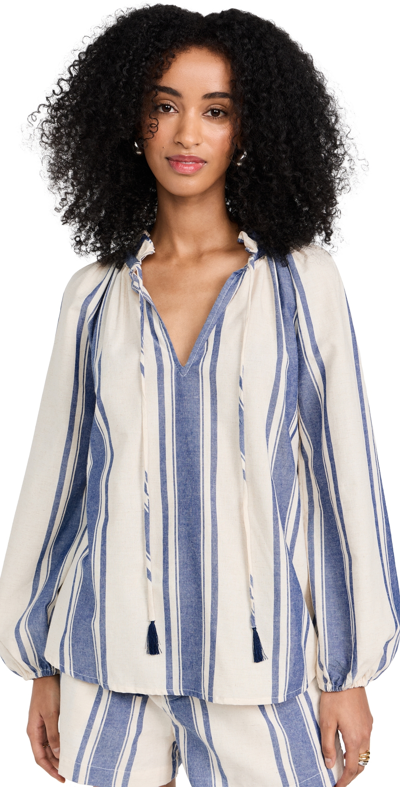 Shop Natalie Martin Collection Penny Blouse French Stripe Blue