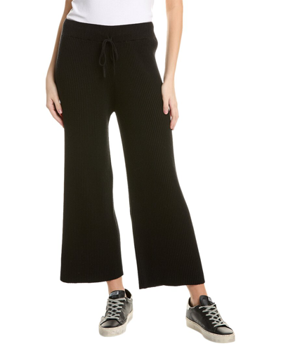 Shop Chrldr Claudia Flare Knit Pant In Black