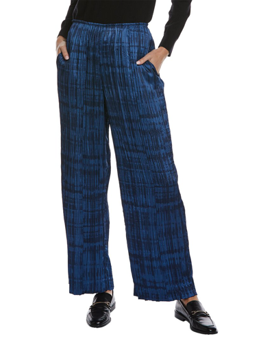 Shop Vince Crushed Tie-dye Pull-on Pant In Blue