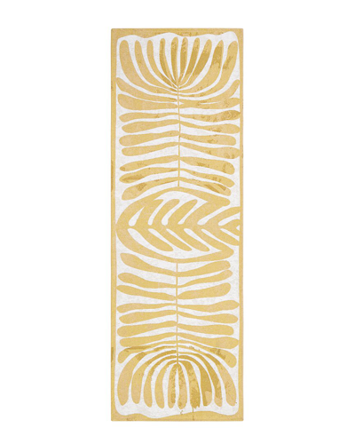Shop Town & Country Luxe Everwashª Woven Matisse Cutout Multi-use Decorative Rug In Gold