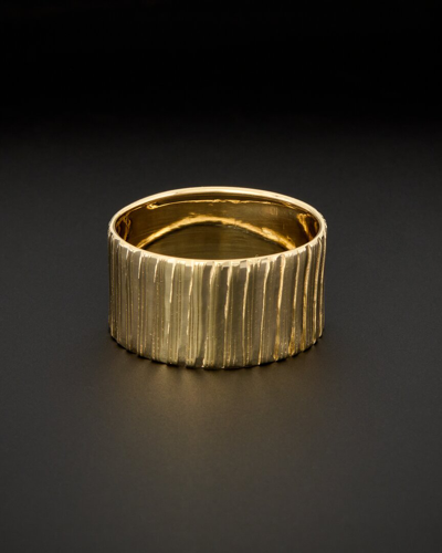 Shop Italian Gold 14k  Cigar Band Ring