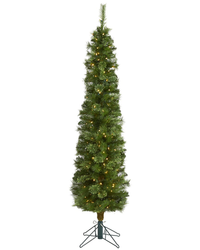 Shop Nearly Natural 6ft Green Pencil Artificial Christmas Tree