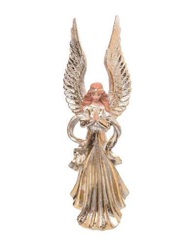 Shop Transpac Resin 12.25in Multicolor Christmas Glowing Golden Angel Decor
