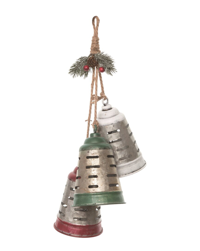 Shop Transpac Metal Multicolor Christmas Tri Color Bell