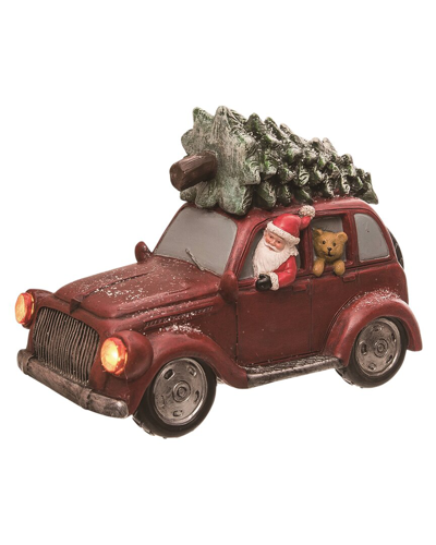 Shop Transpac Resin Multicolor Christmas Light Up Transportation Santa Figurine