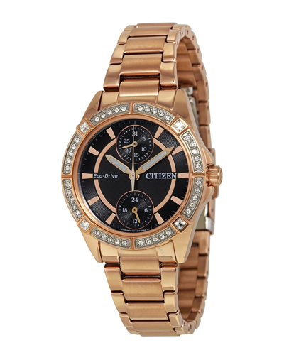 Shop Citizen Bulova Women's Pov Eco-drive Crystal Watch