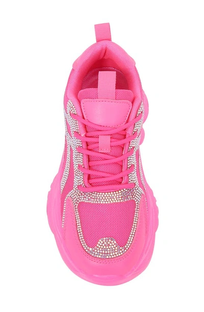 Shop Berness Hanna Chunky Sneaker In Hot Pink