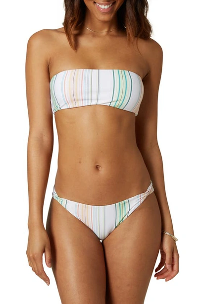 Shop O'neill Sunset Beach Stripe Bikini Bottoms In Multi Beach Stripe