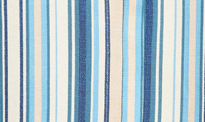 Nydj High-low Crepe Blouse In Hilltop Stripe