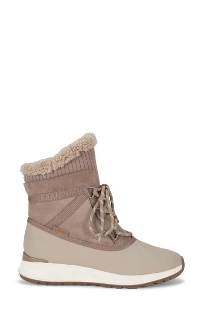 Baretraps Bandie Waterproof Faux Shearling Lined Boot In Taupe